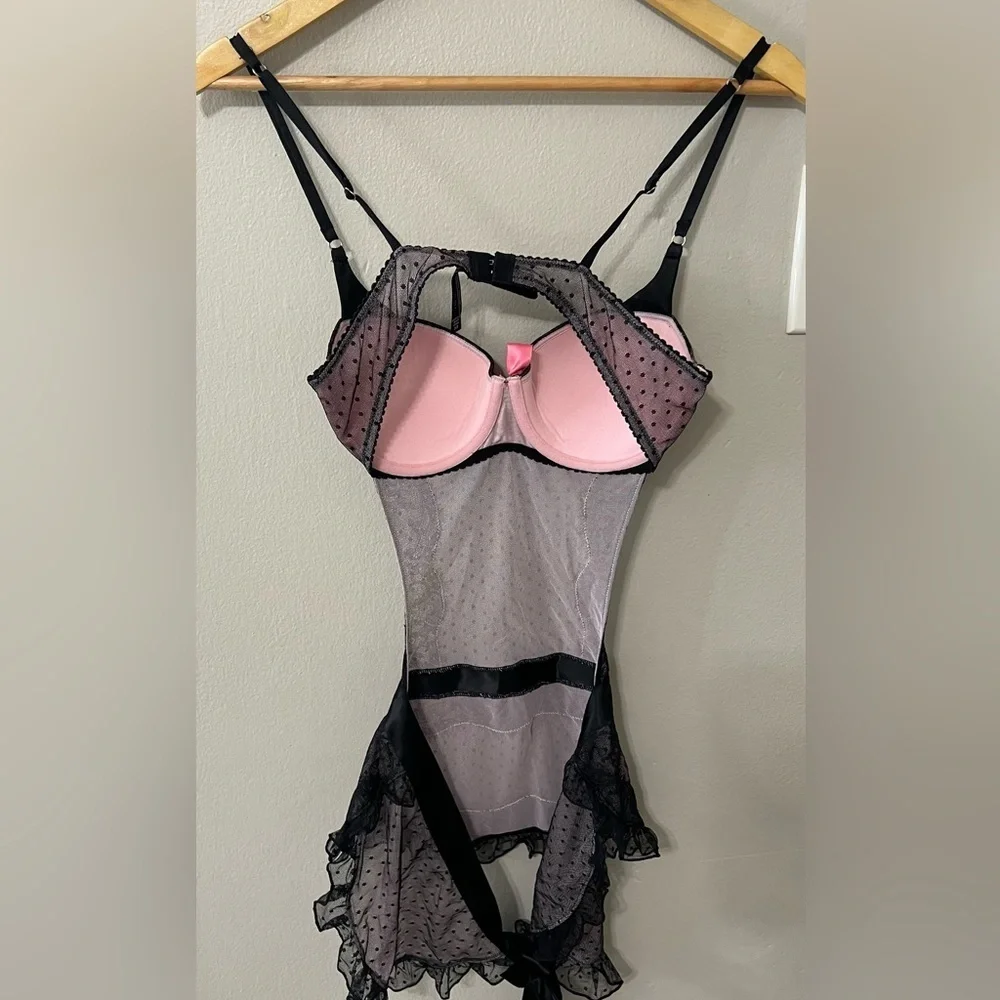 Victoria’s Secret Sexy Little Things Lace Bustier Babydoll – 36B